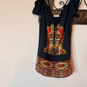 Glam mini dress off the shoulder never worn.